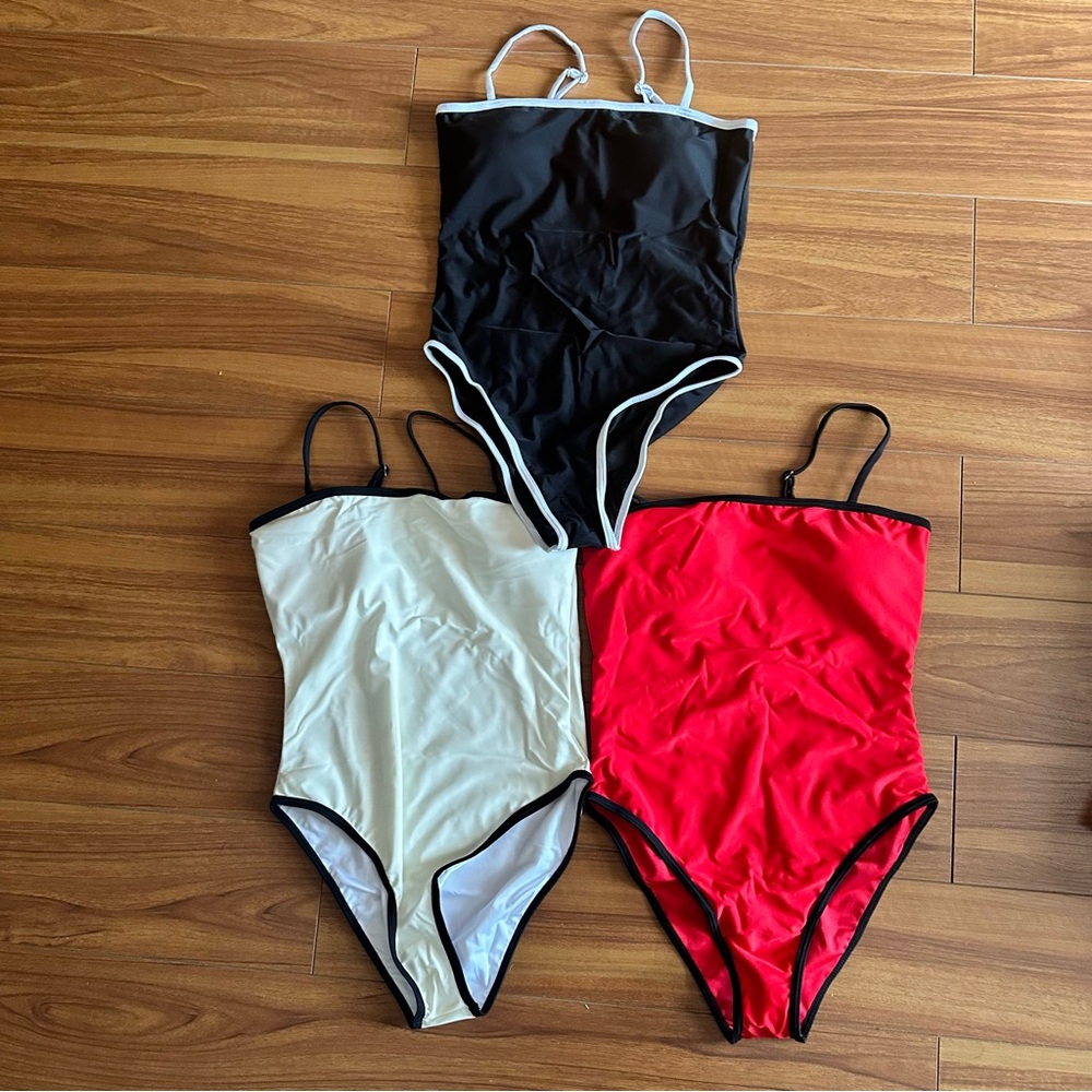 BUNDLE OF THREE One Piece Swimsuits NWOT #swimwear